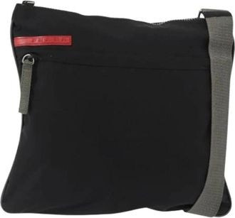 Prada Pre-owned Cross Body Bags, female, Black, Size: ONE SIZE Pre-owned Vintage Cross Body Bag