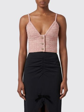 Alessandra Rich Top cropped in maglia