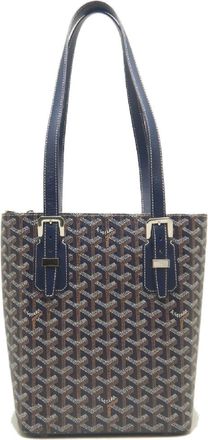 Goyard Navy Coated Canvas Tote Bag (Pre-Owned)