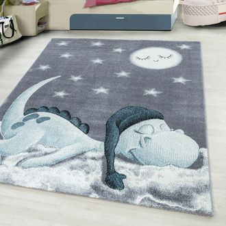 Ayyildiz Teppiche Kinderteppich »Bambi 840« rechteckig 11 mm Höhe auch in rund, Drachen Motiv, Kurzflor