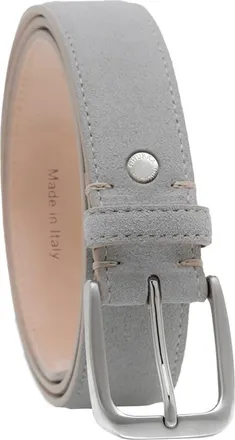 Ghurka Handcrafted in Italy Genuine suede leather belt in Stone at Nordstrom, Size 34