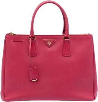 Prada Pre-owned Handbags, female, Pink, Size: ONE SIZE Pre-owned The Galleria