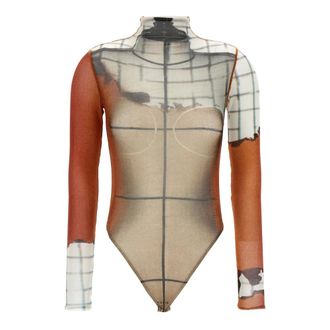Jean Paul Gaultier Full-Body, female, Multicolor, S, The Fire Bodysuit