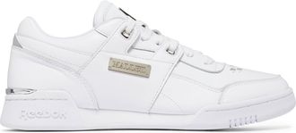 Mallet Footwear Mens x Reebok Workout Trainers in White Leather - Size UK 5.5