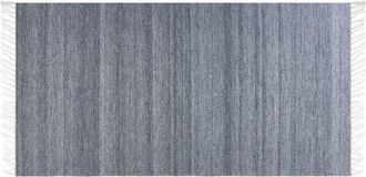 Beliani Alfombra Gris 80 X 150 Cm Pet Reciclado Flecos Interior Exterior Malhia