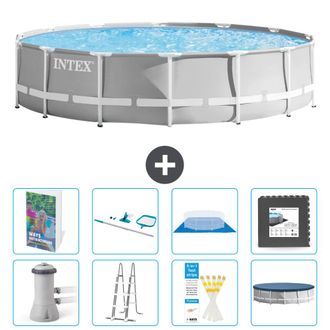 Intex Piscina Prism Frame Redonda - 427x107 Cm - 9-piezas S565