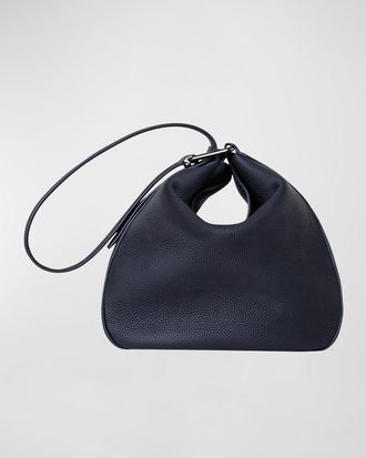 Akris Anna Medium Leather Hobo Bag