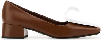 Prada Brown Leather Pumps