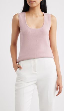 Tahari by ASL U-Neck Sweater Tank in Light Orchid at Nordstrom, Size X-Small