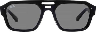 Ray-Ban Ray Ban Corrigan Bio Based Dark Grey Navigator Unisex Sunglasses RB4397 667787 54