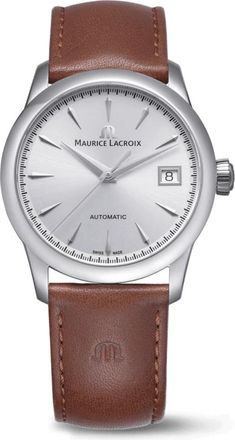 Maurice Lacroix 1975 Automatic 36mm - Heren - Horloges - Bruin - ONE Size - Leer - Accessoires
