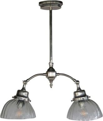 PIB Lámpara de techo art nouveau plateada