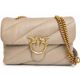 Pinko Pinko, Dames, Tassen, Grijs, Maat: ONE Size Leer