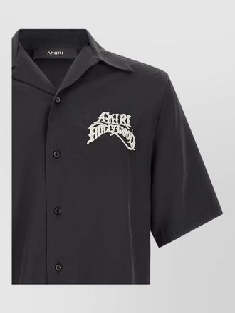 Amiri embroidered short-sleeve camp shirt