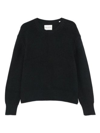 Marc O'Polo ribbed crew-neck sweater - women - Cotton - L - Black