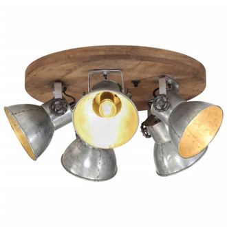 Berkfield Home Ceiling Lamp 25 W Vintage Silver 50x50x25 cm E27 | Size: 50 x 50 x 25 cm