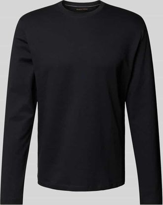 Christian Berg Longsleeve aus reiner Baumwolle in Black, Größe XXL