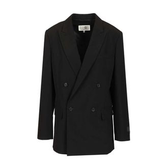 Maison Margiela Double-breasted blazer - female - MM6 Maison Margiela - Blazers - Black - XS - Jackets