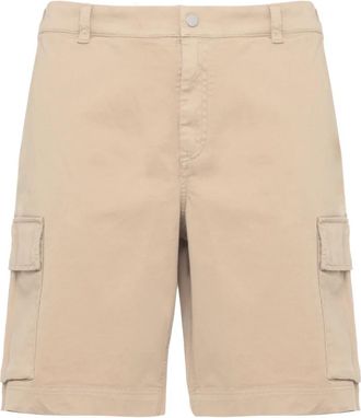 Woolrich Cotton Twill Cargo Short - Heren - Korte Broeken - Beige - L - Katoen - Korte Broeken