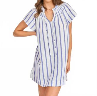 Sadie & Sage Daytrip Striped Mini Dress In Blue