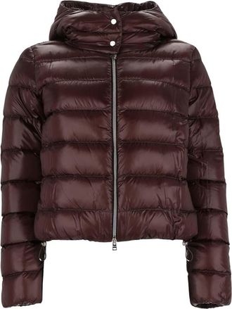 Herno Brown Quilted Hood Jacket