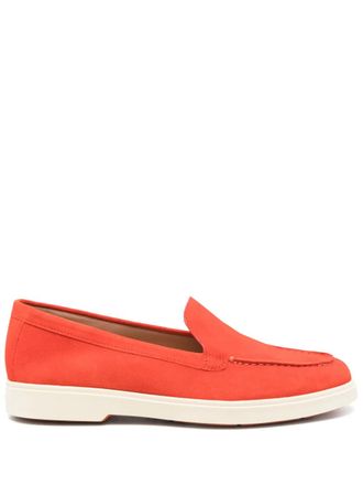 【関税&送料込】Santoni Sneakers Red SANTONI サントーニ レザースニーカー 36 シューズ 赤色系