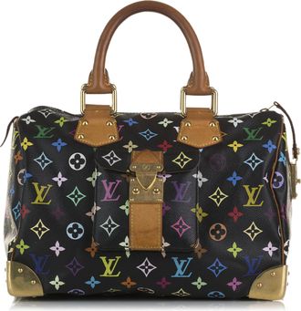 Louis Vuitton Pre-owned Womens Vintage Monogram Multicolore Speedy 30 Black Canvas (archived) - One Size