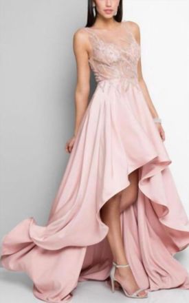 Terani Couture High Low Blush Gown