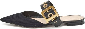 Dior Mules a punta con fibbia D-Dior - Nero