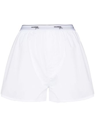 HommeGirls Boxershorts met logoband - Wit
