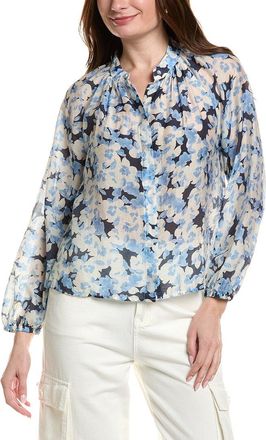 Bella Dahl Long Sleeve Shirred Raglan Shirt