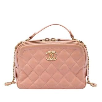 Chanel Pre-owned Quilted Satchel - Dames - Pre-owned - Roze - Maat: ONE Size Leer