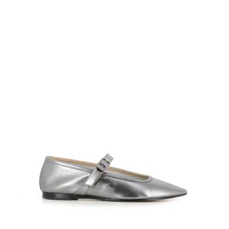 Le Monde Beryl Scarpe piatte argento con chiusura a fibbia - - Shoes - Donna - Grigio - 38 1/2 EU