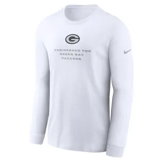 Nike Green Bay Packers Team Issue Nike Mens Dri-FIT NFL Long-Sleeve T-Shirt in White | 02EW10A7T-ZSZ