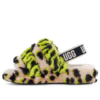 UGG (WMNS) UGG Fluff Yeah Animalia Yellow Black 1127073-KLM
