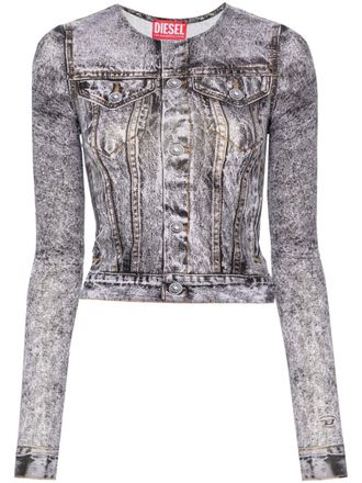 Diesel T-CLAU-N1 T-shirt - Grijs