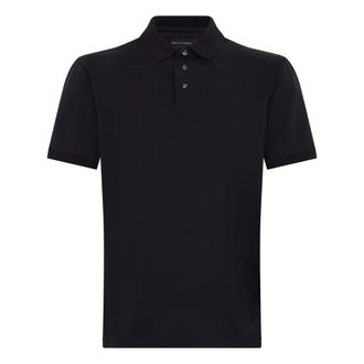 Emporio Armani Monogram Polo - Heren - Polos - Blauw - XL - Katoen - Tops