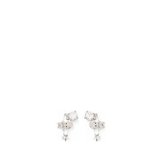 Yvmin Oorbel met konijnenmotief - Dames - Oorbellen - Grijs - ONE Size - Accessoires