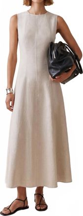 Few Moda Hadley Linen Dress In Cloud