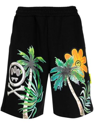 Barrow Shorts sportivi con stampa - Nero