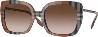 Burberry Bruin Frame Zonnebril - Dames - Zonnebrillen - Bruin - 54 MM - Accessoires