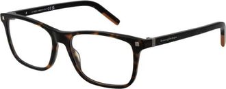Ermenegildo Zegna Bruine Rechthoekige Acetaat Optische Frames - Heren - Brillen - Bruin - ONE Size - Accessoires