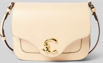 Coccinelle Handtasche mit Label-Detail in Hellgelb, Größe 1