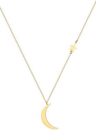 Adornia Moon & Star Pendant Necklace in Gold at Nordstrom Rack
