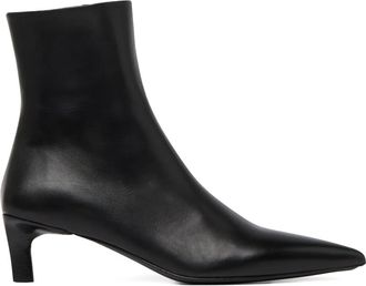 Marsèll Aculeo Basalt pointed-toe kitten-heel boots - women - Calf Leather/Calf Leather/Calf Leather/Rubber - 38.5 - Black