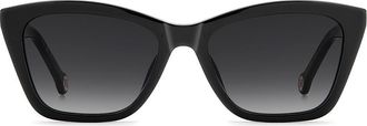 Carolina Herrera HER 0417/G/S Asian Fit 80S/9O Womens Sunglasses Black Size 54