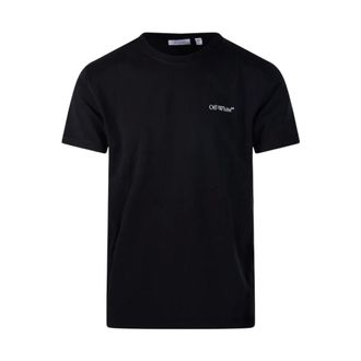 Off-white T-Shirts, female, Black, Size: XL Crew Neck Short Sleeve T-Shirt