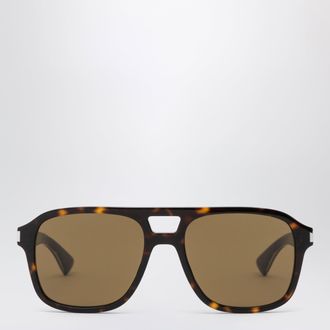 Saint Laurent SL 881 aviator sunglasses in Havana tortoiseshell