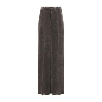 Rick Owens Wide Tailored Pants - Dames - Broeken - Grijs - Maat: S Wol