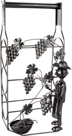 Gilde Flaschenhalter »Flaschenhalter für 3 Flaschen Winzer«